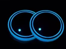 Car Cup Holder LED Coaster Lights